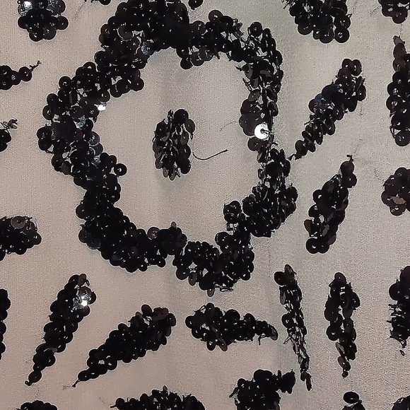 Jkara Dress Drop Waist With sequin embroidered chiffon blouson - Picture 8 of 11